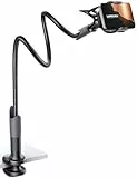 Lamicall Handy Halter für Bett, Schwanenhals Handy Halterung - Flexible Lang Arm Handy Ständer für iPhone 17 16 15 14 Pro Max Plus, SE, 13 12 Pro Max Mini, 11, XS, Samsung S25 S24, 4-7 Zoll Smartphone