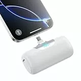 Power Bank USB C 5500mAh, Mini Powerbank Klein Aber Stark 22.5W PD 3.0 Schnelles Aufladen Tragbares Externer Akku mit LED Display Kompatibel mit iPhone 17/16/15 Serie, Samsung S25/24, Huawei usw