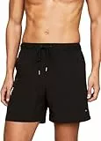 Tommy Hilfiger Herren Badeshorts Medium Drawstring Mittellang, Schwarz (Black), L