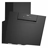 NEFF D65IFN1S0, N 50, Smarte Wandesse Dunstabzugshaube zur Wandmontage, 60cm breit, Made in Germany, Efficient Drive, LED-Beleuchtung, Kochfeldbasierte Haubensteuerung, Touch Control, Schwarz