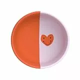 LÄSSIG Baby Silikon Kinderschüssel/Silicone Bowl Happy Rascals Heart