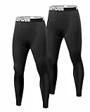 MEETWEE Jungen Thermo Leggings Gefütterte Winter Leggins Mit Kinder High Waist Thermounterwäsche Dicke Warm Lange Hose