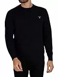 Gant Herren Classic Cotton C-Neck Pullover, Evening Blue, XL EU