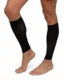 DANISH ENDURANCE Waden-Kompressionsstrümpfe ohne Fuß (1 | 3 Paar), 21-26 mmHg, Unisex, für Damen & Herren, Schwarz, S