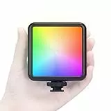 TARION RBG LED Video Licht: Videoleuchte Kameralicht Selfie Leuchte Tragbare Mini Fotolicht für Videoaufzeichnung Konferenz Live-Streaming Vlogging Porträtfotografie(RPL-01)