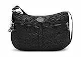 Kipling IZELLAH Mittelgroße Umhängetasche, Signature Emb (Schwarz)