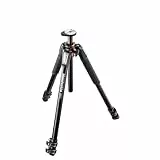 Manfrotto MT055XPRO3 Aluminium-Stativ mit 3 Segmenten – Ergonomisches Design für DSLR, Kompakt- & spiegellose Kameras, Schwarz