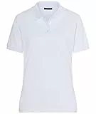 James & Nicholson Damenpolo Classic - Piqué-Poloshirt mit gestrickten Bündchen | Farbe: White | Grösse: XL