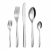 Russell Hobbs Florence Besteckset 20-teilig für 4 Personen – Tafelbesteck aus rostfreiem Edelstahl 18/0, spülmaschinenfest, Messer, Gabeln, Kuchengabeln, Esslöffel, Teelöffel, 25 Jahre Garantie