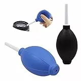 2 Stück Blasebalg Dust Blower,Blasebalg Kamera,Objektiv Reinigungsset,Kunstharz Blasebalg Klein,Saubere Gebläse für Die Reinigung Von Kamerasensoren,Tastaturen Und Objektiven(Schwarz Blau)