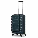 Smartbox Kabinenkoffer mit Laptopfach 36x22x55 cm, Handgepäck Koffer mit Frontöffnung, Leichter Hartschalen Trolley Polypropylen, 4 Doppelrollen, TSA Schloss, Carry On Bordgepäck (Edition 01)