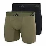 adidas Herren Boxer Brief (2PK) -Active Flex Cotton Ergonomic Boxershorts, 901 Assorted, M (2er Pack)