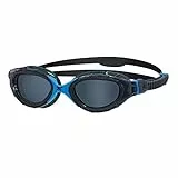 Zoggs Unisex Predator Flex Schwimmbrille, Grau/Blau/Geräucherte Tönung