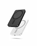 [2 Stück] Miady Powerbank für Magsafe, 5000mAh kabelloses magnetisches Ladegerät, ultradünner tragbarer externer Akku für den Notfall, kompatibel mit iPhone 17/16/15/14/13/12 Serie