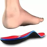 PCSsole Orthopädische Einlegesohlen für Plattfuß,Fersensporn,Plantarfasziitis, Schuhe Einlagen für Arbeitsschuhe, Sport,Schuheinlagen für Damen und Herren,Rot, EU41-42