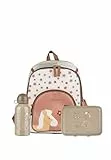 Sterntaler Kindergarten Set Bauernhof & Pferd Sunny – Mädchen Multipack mit Pferd-Motiv – Enthält Kinderrucksack mit Kühlfunktion, Brotdose und Trinkflasche – Farbe Ecru