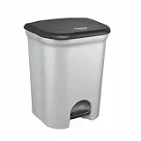 keeeper Treteimer mit 2 Abfallbehältern, 2x 11 l, Torge, Silber