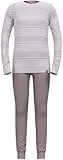 Odlo Thermounterwäsche Kinder Active Warm I Winterleggings und langarm Thermoshirt Mädchen Jungen I Warmes Skiunterwäsche Set