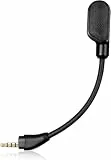 sciuU Ersatz-Mikrofon Mic kompatibel mit HyperX Cloud III kabelgebundenen & kabellosen Headsets – abnehmbares Rauschunterdrückungs Mikrofon mit LED Stummschaltungsanzeige für klare Gaming-Stimmchat