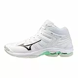 Mizuno Herren Volleyball Sport Schuhe Wave Voltage MID - V1GA2465, Farbe:Weiß, Herren Schuhe:45