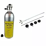Fittingstore - 500 ml Wiederbefüllbare Druckluftsprühdose Sprühdose mit Zubehör Flasche für Schneidöl Rostlöser Lecksuchspray Schmier- und Trennmitel usw.