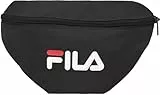 FILA Unisex Fortaleza Small Street Waist Bag Big Logo Waistbag, Black