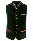 Stockerpoint Herren Trachtenweste Ricardo | Größen 44-64 | Traditionelle & hochwertige Weste mit verstellbarem Riegel I Perfekt für Trachten & Festlichkeiten
