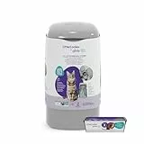 Litter Genie Easy Roll, verbesserte Version vom LitterLocker Katzenstreu-Eimer, jetzt mit bequem abreißbaren Beuteln, größere Einfüllöffnung, neues modernes Design