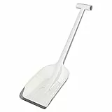 Fiskars Autoschneeschaufel, Länge: 63 cm, Glasfaserverstärkter Kunststoff mit Aluminium-Kante, Weiß, SnowXpert, 1019347