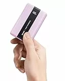 VRURC Power Bank 20000mAh – Kleiner & tragbarer externer Akku mit 22,5W QC & PD 3.0 Schnellladen, USB-C, 6 Ports & LED-Anzeige, CE-zertifizierte Powerbank für iPhone, Samsung, Huawei, iPad & Reisen