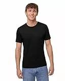 DANISH ENDURANCE 100% Merinowolle T-Shirt Herren, Atmungsaktives Unterhemd, Funktionsshirt, Schwarz, M