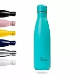 Otto Koning Trinkflasche Edelstahl 500ml – Vakuumisolierte Wasserflasche Thermo Auslaufsicher – Doppelwandige Thermosflasche Metall für Sport Schule Büro & Outdoor – BPA Frei & Rostfrei