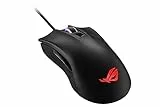 ASUS ROG Gladius II Core Gaming-Maus (6200 DPI Sensor, Aura Sync Beleuchtung, Abnehmbare Schalter) schwarz