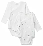 United Colors of Benetton Baby-Jungen Set 2 Body 3pwb0b00u Strampler Mädchen, Weiß, 50 cm