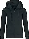 Black Premium by EMP Damen schwarzer Kapuzenpullover in hochwertiger Stoffqualität mit Kängurutasche XXL