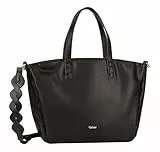 Gabor bags Pipa Damen Shopper Umhängetasche Reißverschluss Groß Schwarz