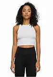 Urban Classics Damen Top Ladies Organic Cropped Rib Top, Bauchfreies Frauen Top aus Bio-Baumwolle, erhältlich in vielen Farbvarianten, Größen XS-5XL