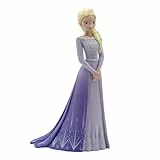 Bullyland Walt Disney, Frozen 2, ELSA mit lila Kleid, Spielfigur mit Details von Hand bemalt, aus PVC - freiem Material, ca. 10 cm, ab 3 Jahren, ideal für fantasievolles Spielen, 13510