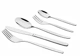 MÄSER Besteck Set 6 Personen, Essbesteck 30-teilig aus Edelstahl, Besteckset spülmaschinenfest rostfrei, Servierbesteck inkl. Esslöffel, Menü-Gabel, Tafelmesser, Teelöffel und Kuchengabel
