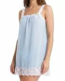 Satini Dessous Durchsichtiges Sissy Babydoll-Stil Rüschen Rüschen Spitze Unterkleid Nachtwäsche (Baby blau - Weiß, S)
