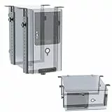 RICOO PC Halterung unter Schreibtisch TRH02-B Breiten- und höhenverstellbare Computerhalterung vertikale oder horizontale Untertisch Montage Tischhalterung für PC-Gehäuse bis 35 kg, Schwarz