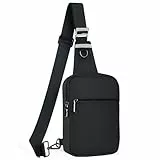 Tibroni Sling Bag Umhängetasche Brusttasche Schultertasche Herren Damen mit RFID-Blockierung, Chest Crossbody Bag, Herrentaschen Klein, Shoulder Bag Geeignet für Linke und Rechte Schultern