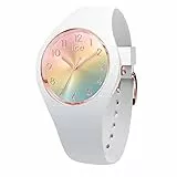 Ice-Watch - ICE sunset Rainbow - Weiße Damenuhr mit Silikonarmband - 015743 (Small)
