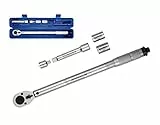 MICHELIN Drehmomentschlüssel MTW 210 Auto | Drehmoment 42 bis Nm | Inkl. Stecknüssen, Adapter und 125 mm Verlängerung | Drehmoment-schlüssel mit Koffer | Umschaltbarer Ratschenkopf, 51100A