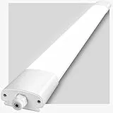 IEGLED Feuchtraumleuchte LED 120CM, 36W 4000LM LED Deckenleuchte 4000K Neutralweiß, Lampe Feuchtraumlampe IP65, Röhre 120CM als Wannenleuchte, Schlafzimmerlampe, Badezimmer Lampe, Garagenlampe