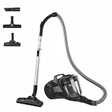 Hoover HP1 Staubsauger beutellos, leistungsstarker Bodenstaubsauger mit 2L-Behälter, EPA-Staubfilter, integriertem Zubehör, 7,5 m Arbeitsradius, ideal für Hartböden & Teppiche [HPZ107HM]