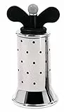 Alessi Pfeffermühle aus Edelstahl mit Flügeln aus PA, schwarz