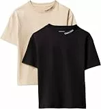 Calvin Klein Jungen 2 Pack Embro Logo Ss Tee Lvcktji18b Set, Black (Humus/Pvhblack), 16 Jahre