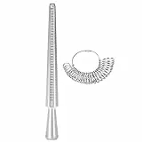 YUYTE Metall Ring Sizer Ring Mordrel Stick UK Größe Schmuck Messwerkzeug Set mit Fingerring Sizer für Eheringe Klassenringe Breite Ringe