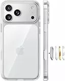 TORRAS Diamond für iPhone 17 Pro Max Hülle [TOP Militärschutz] mit Kameraknopf Nie Vergilbung Schutzhülle Cover Stoßfest Kratzfest Handyhülle für iPhone 17 Pro Max Case Transparent